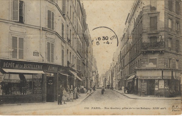 Paris, Rue Gauthey from Rue Balagny