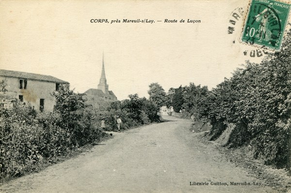 Corpe, Route de Luçon