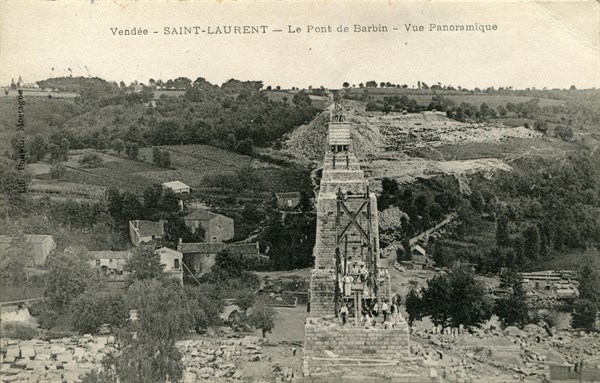 Saint-Laurent-sur-Sèvre, construction of the Barbin Viaduct