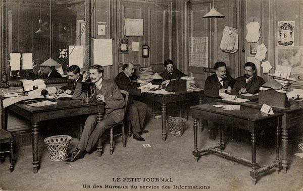 Salle de rédaction du Petit Journal