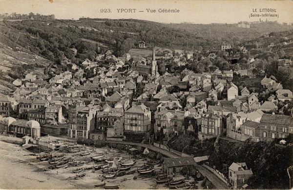 Carte postale de la ville d'Yport