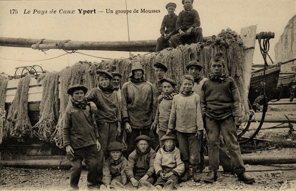 Groupe de mousses à Yport