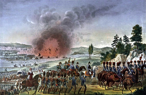 Retreat of the French, after the Battle by Leipsick