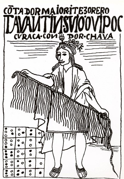 How to handle the "quipu" according to a Peruvian manuscript dating from 1400