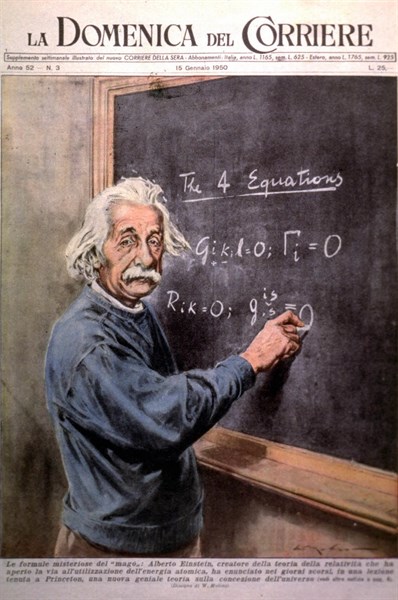 Einstein at Princeton en 1950