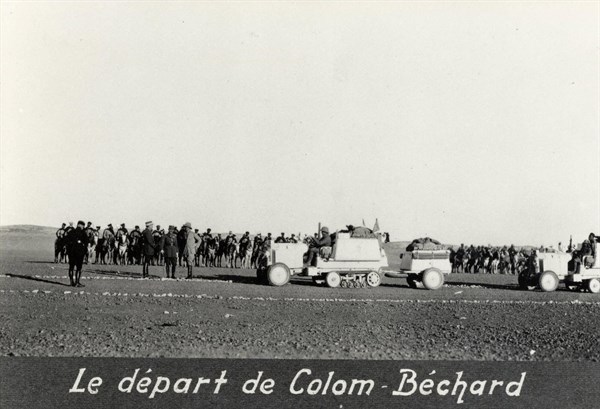 La Croisière Noire Citroën : le départ de Colomb-Béchar