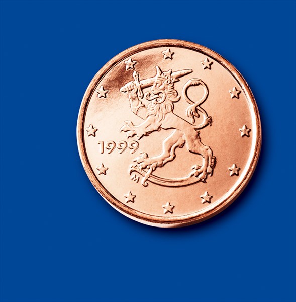 Coin of 1 cent (Finland)