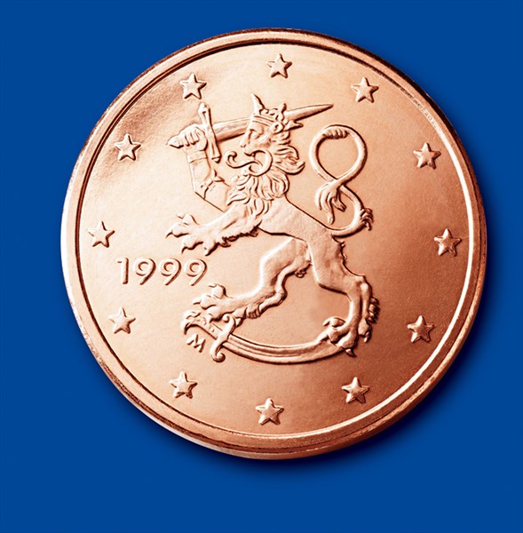 Coin of 5 cents (Finland)