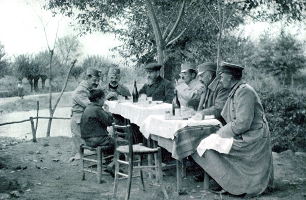 World War I, Visit of Prince Alexander of Serbia on the front of Monastir