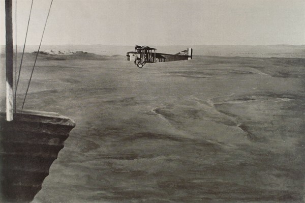 Airplane "Roland-Garros" in flight