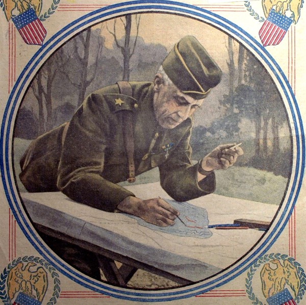World War I. General Doyan, commander of the U.S. Marine Corps, in "Le Petit Journal" of September 22, 1918.