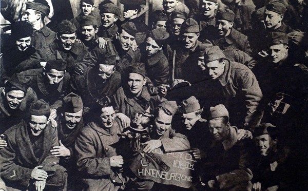 Arrival in New York of demobilized American soldiers after World War I (1919)