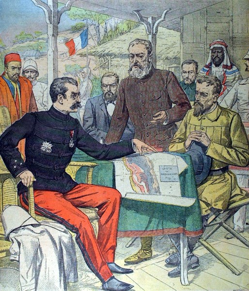Boer representatives received by General Galliéni, in Madagascar