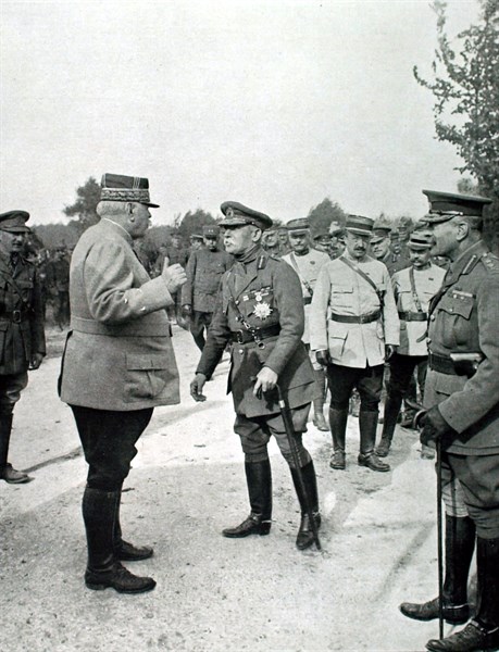 Conversation between Marshal French, General Joffre and General Wilson