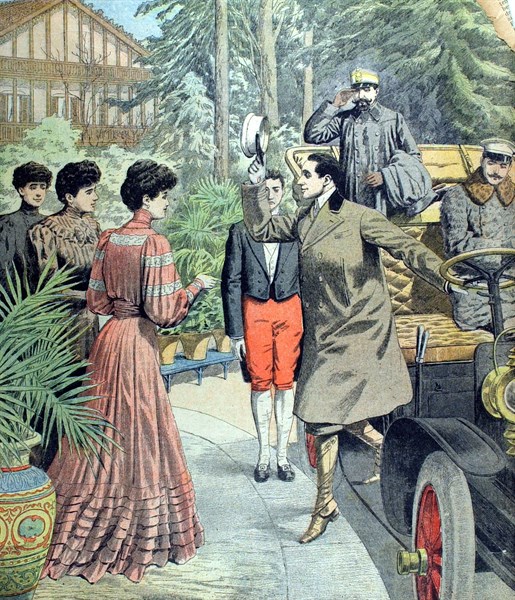 Meeting of Alfonso XIII and Princess Ena, in Biarritz (1906)