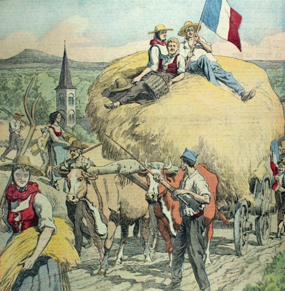 Le retour de la moisson en Alsace du 22-8-1920