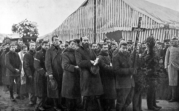 In Germany, the Parchim concentration camp (1915)
