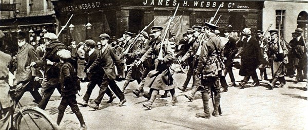 The Dublin revolt harshly put down
