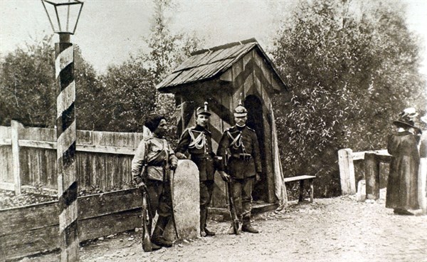 Russians and Rumanians on the Bukovin border