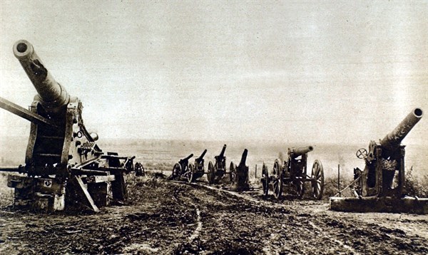 On the Somme front, booty gathered by British troops