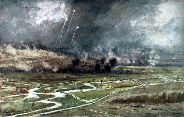 Attacking German positions north of the Aisne (1917)