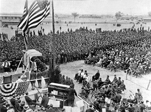US Camp Dix training camp for soldiers, 1918