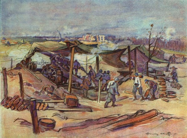 Henry Cheffer, batterie de 155 mètres de long