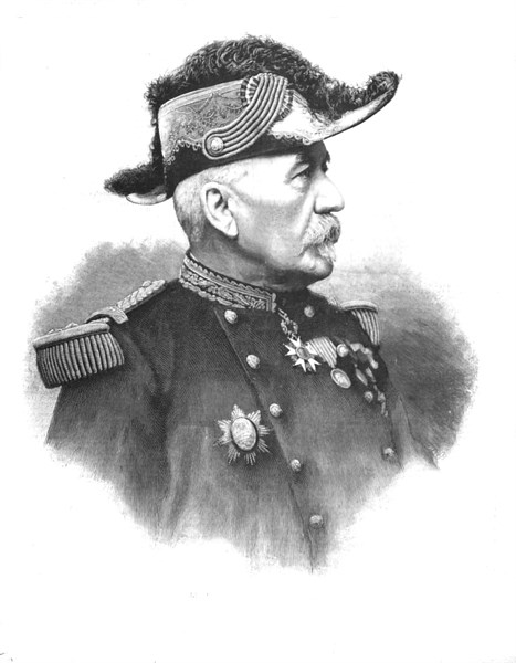 Le général Duchesne, commandant en chef de l'expédition de Madagascar in "Le Journal illustré" du 19-5-1895