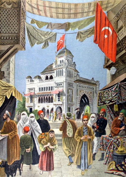 The Turkish pavilion at the 1900 Paris World Fair.
