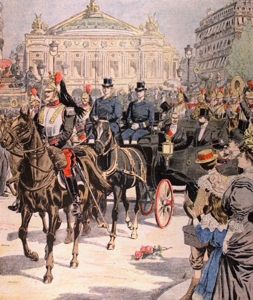 Visite de S.M. Sisowath, roi du Cambodge à Paris, du 1 juillet 1906