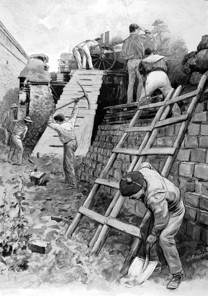Boxer Rebellion. The siege of legations in Peking (1900)