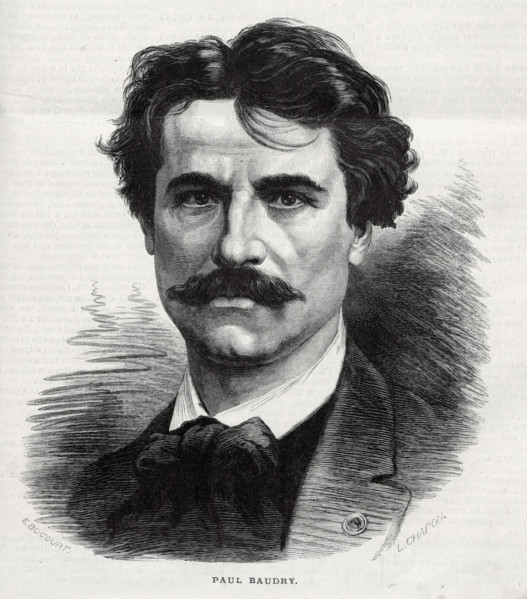 Portrait du peintre Paul Baudry, in "Le Monde illustré" du 5 septembre 1874.