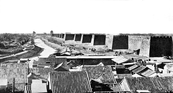 Les murailles de Pékin (1900).