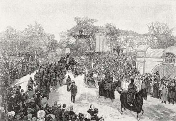 Funeral of Munkacsy in Budapest, 1900