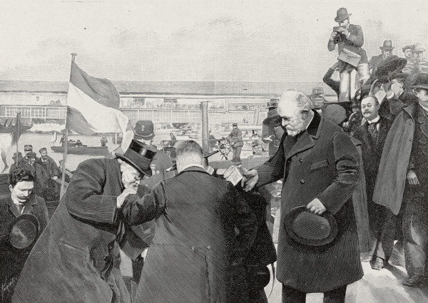 Arrival of President Paul Krüger in Marseille, 1900.