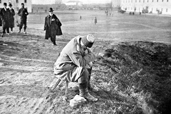 Balkan War.
Fouad bey, Turkish commander at the Belgrade fortress, in 1912