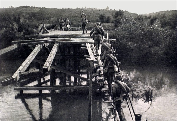 World War I. 
Retreat of the Serbian army, 1916