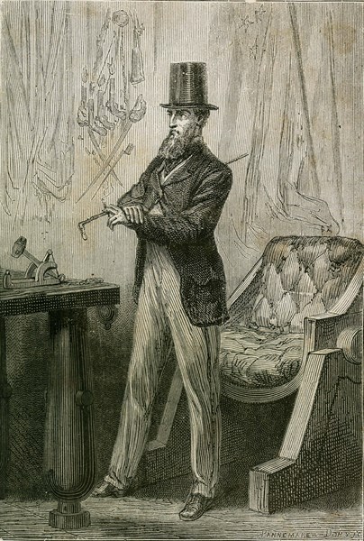 Jules Verne, 'From the Earth to the Moon':
President Barbicane