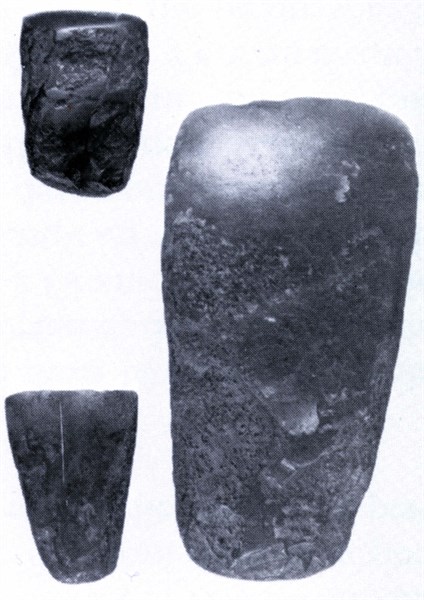 Three jade axes