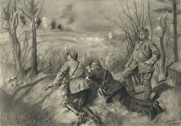 Observation de l'attaque du fort de Douaumont