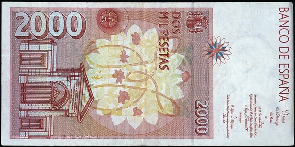 2,000 Pesetas banknote