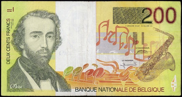 200 Belgian Francs banknote
