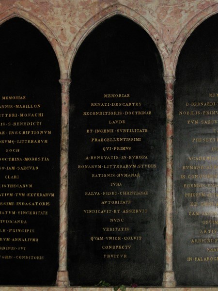Funerary plate of René Descartes