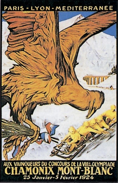 Poster of the First Winter Olympic games in Chamonix