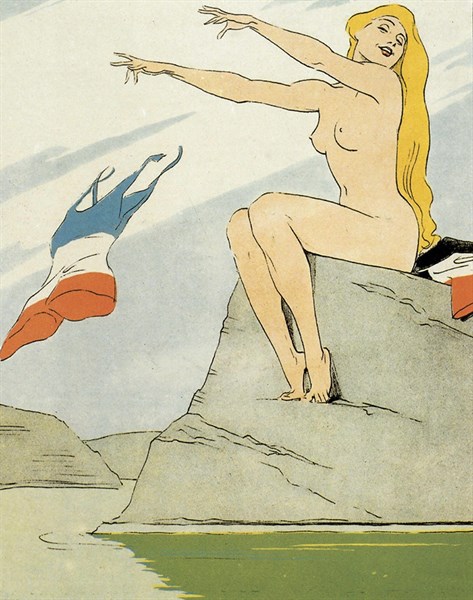 Germany / Cartoon from the satirical magazine "Kladderadatsch"