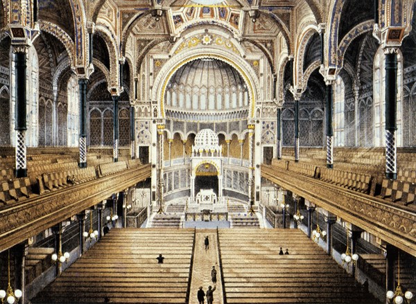 Synagogue in Berlin, built by Edward Knoblauch
