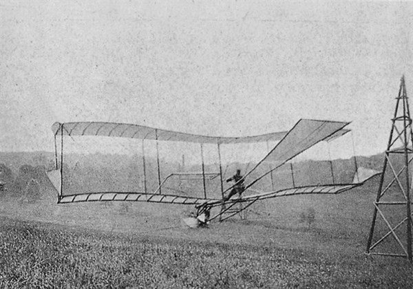 France, Meudon. French officer Ferdinand Ferber achieves one of the first flights in Europe.