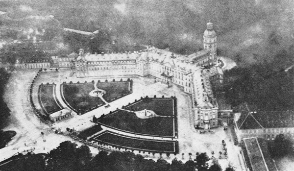 Air raid over Karlsruhe, in Germany