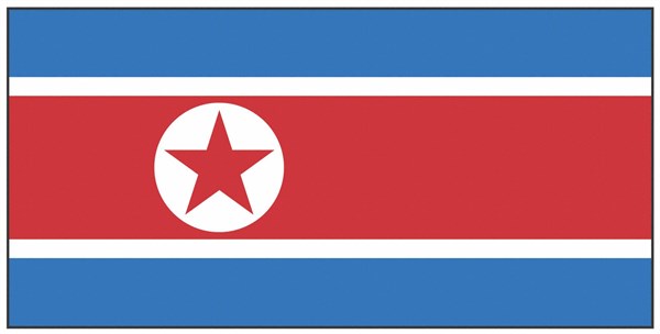 Drapeau de la Corée du Nord