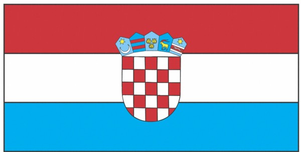 Drapeau de la Croatie